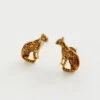 Enamel Bengal Cat Stud Earrings -Chic Accessories Shop 40259 01
