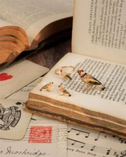 Enamel Goldfinch Brooch -Chic Accessories Shop 53133c25 edbc 4fd7 af01 5dc417266283