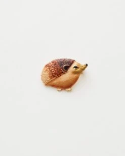 Enamel Hedgehog Brooch
