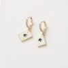 Enamel Spade A Huggie Earrings -Chic Accessories Shop be4f9061 da96 4d7f b423 92fe1dc506e6