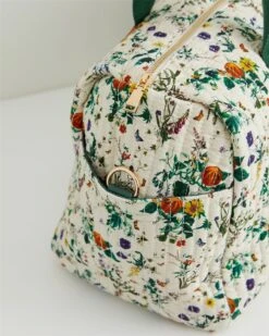 Botanical Pumpkin Quilted Weekender Bag - Ivory -Chic Accessories Shop botanical pumpkin quilted weekender bag ivory by fable england 40300508217588