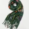 Catherine Rowe Into The Woods Scarf - Green -Chic Accessories Shop catherine rowe into the woods scarf green by fable england 40292788764916