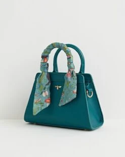 Catherine Rowe Into The Woods Small Tote - Teal 11 Catherine Rowe Into The Woods Small Tote - Teal -Chic Accessories Shop catherine rowe into the woods small tote teal by fable england 40296570945780
