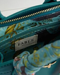 Catherine Rowe Into The Woods Small Tote - Teal 15 Catherine Rowe Into The Woods Small Tote - Teal -Chic Accessories Shop catherine rowe into the woods small tote teal by fable england 40296571076852