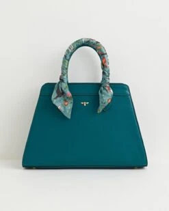 Catherine Rowe Into The Woods Tote - Teal -Chic Accessories Shop catherine rowe into the woods tote teal by fable england 40296570749172