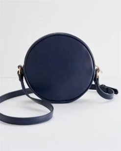 Chloe Giordani Dormouse Embroidered Round Saddle Bag - Navy -Chic Accessories Shop chloe giordani dormouse embroidered round saddle bag navy by fable england 39016776564980