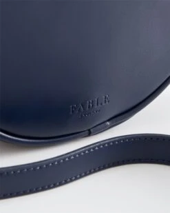 Chloe Giordani Dormouse Embroidered Round Saddle Bag - Navy -Chic Accessories Shop chloe giordani dormouse embroidered round saddle bag navy by fable england 39016777416948