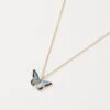 Enamel Blue Butterfly Short Necklace -Chic Accessories Shop enamel blue butterfly short necklace by fable england 40296589426932