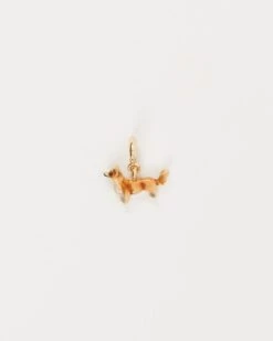 Enamel Corgi Charm
