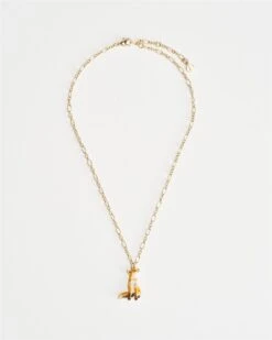 Enamel Fox Short Necklace -Chic Accessories Shop enamel fox short necklace by fable england 40296574353652