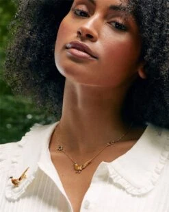 Enamel Pheasant Short Necklace -Chic Accessories Shop enamel pheasant short necklace by fable england 40292939530484
