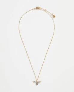 Chic Accessories Shop -Chic Accessories Shop enamel short bee necklace by fable england 40293033607412