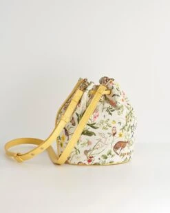 Meadow Creatures Bucket Bag - Yellow -Chic Accessories Shop meadow creatures bucket bag yellow by fable england 40872629731572