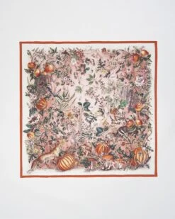 Nocturnal Garden Silk Blend Scarf - Pink Lady -Chic Accessories Shop nocturnal garden silk blend scarf pink lady by fable england 40327832338676
