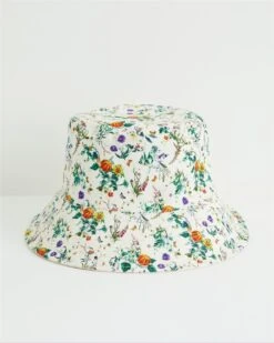 Pumpkin Ivory Bucket Hat