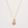 Sea Snail Shell And Pearl Worn Gold Short Necklace -Chic Accessories Shop sea snail shell and pearl worn gold short necklace by fable england 41230748123380