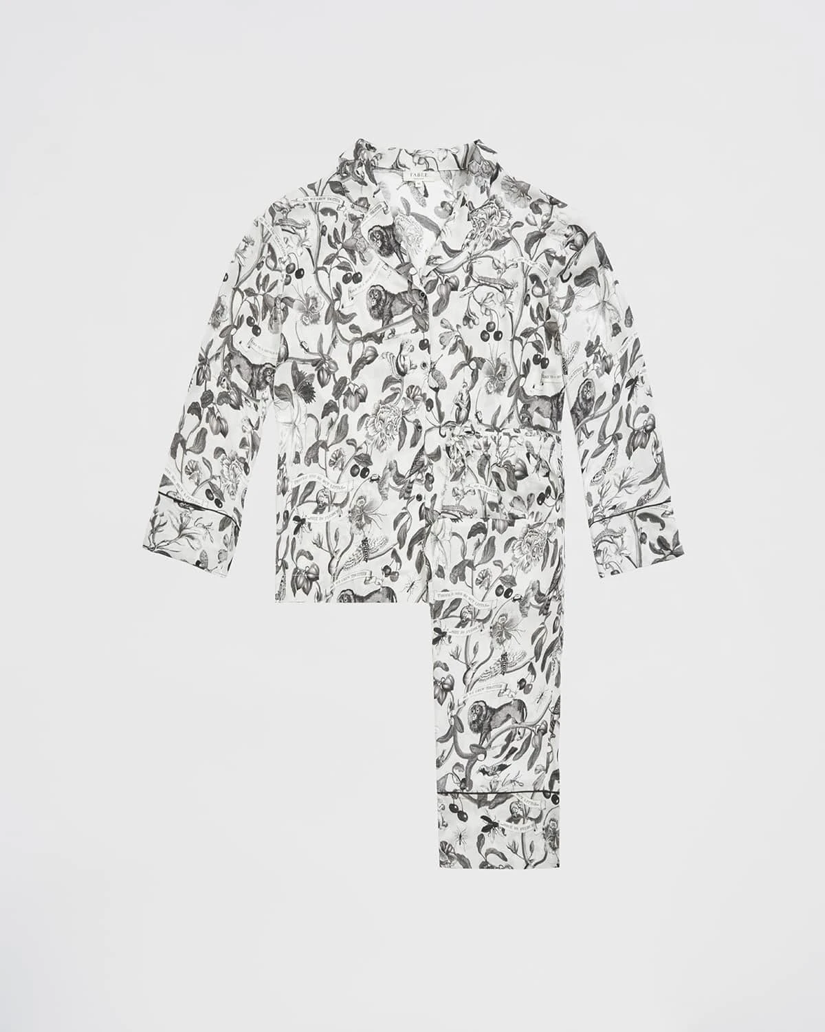 Tree Of Life Monochrome Long Pyjamas 3 Tree Of Life Monochrome Long Pyjamas