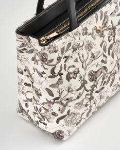 Tree Of Life Monochrome Small Tote - Black/White -Chic Accessories Shop tree of life monochrome small tote black white by fable england 40690260377844