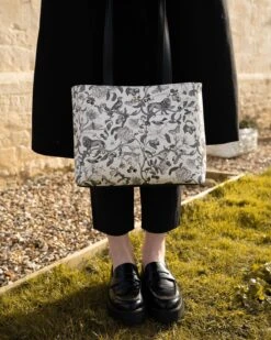 Tree Of Life Monochrome Small Tote - Black/White -Chic Accessories Shop tree of life monochrome small tote black white by fable england 40690261557492