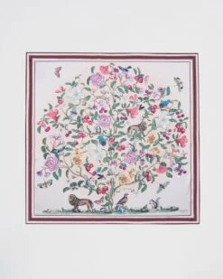 Tree Of Life Narrative Silk Square Scarf -Chic Accessories Shop tree of life narrative silk square scarf by fable england 41043638288628