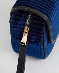 Vivianne Velvet Camera Bag - Sapphire Blue -Chic Accessories Shop vivianne velvet camera bag sapphire blue by fable england 40296582873332