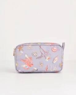 Whispering Sands Powder Blue Cosmetic Pouch